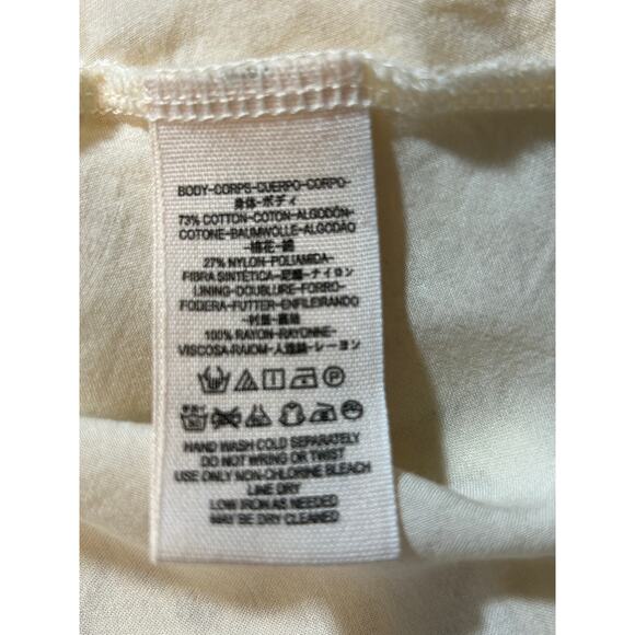 Free People Tu Es La Lace Swing Mini Dress in Ecru Sz XS Boho 70’s - Picture 8 of 9